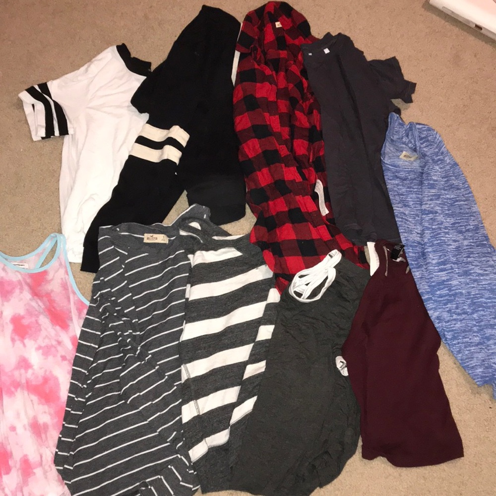 NWOT shirts tanks hoodie flannel crop top